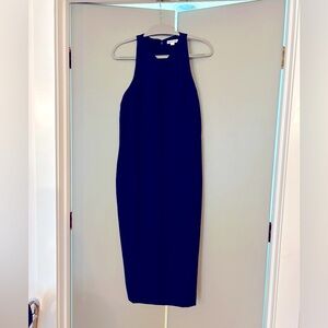 Whistles navy midi dress